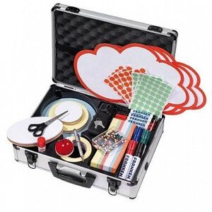 Franken Moderationskoffer Kompakt - Silber 43x32x12cm Franken Moderationskoffer Kompakt - Silber 43x32x12cm