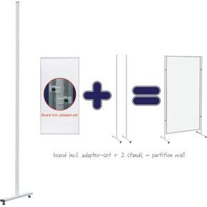 Cloison de Salle Franken - Support en Aluminium, 160cm, Gris Cloison de Salle Franken - Support en Aluminium, 160cm, Gris