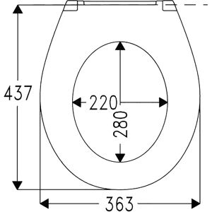 Haro Lago WC-Sitz - Soft-Close, Edelstahl-Scharnier - Universell Oval Haro Lago WC-Sitz - Soft-Close, Edelstahl-Scharnier - Universell Oval