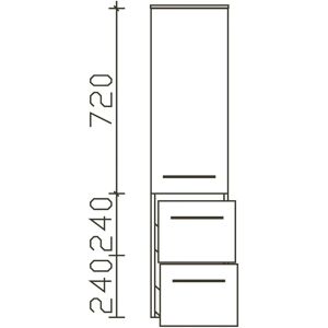 Pelipal Modell MCL513033BA155S - Midi Schrank mit 1 Tür & 2 Schubladen Pelipal Modell MCL513033BA155S - Midi Schrank mit 1 Tür & 2 Schubladen