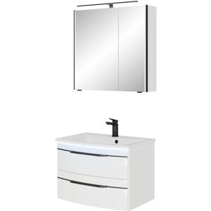 Pelipal Serie 7045 Badmöbel SET - Mineralmarmor Waschbecken, LED-Spiegel Pelipal Serie 7045 Badmöbel SET - Mineralmarmor Waschbecken, LED-Spiegel