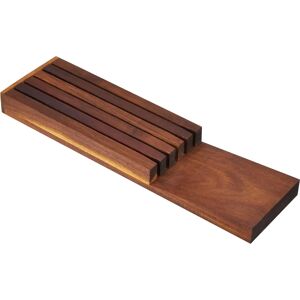 Stojak na noże z drewna akacjowego Continenta - 5 slotów - 39x11cm Stojak na noże z drewna akacjowego Continenta - 5 slotów - 39x11cm