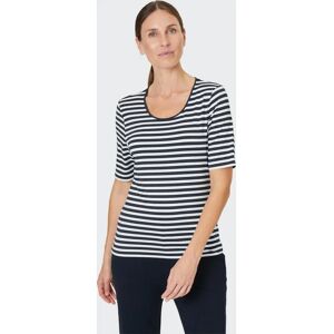Joy Sportswear Damen Streifen-T-Shirt - Allison - Tiefer Rundhals - Blau - Sportlich Joy Sportswear Damen Streifen-T-Shirt - Allison - Tiefer Rundhals - Blau - Sportlich