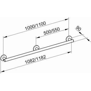 KEUCO GmbH & Co. KG Keuco Plan Care Handlauf - Bis zu 130kg KEUCO GmbH & Co. KG Keuco Plan Care Handlauf - Bis zu 130kg