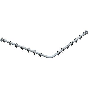 Keuco Modèle 14939011000 Barre de rideau de douche carrée - Chrome - Publicité Keuco Modèle 14939011000 Barre de rideau de douche carrée - Chrome - Publicité