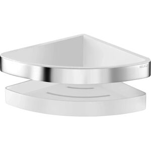 KEUCO Moll Coș de Duș - Montaj pe perete, Insert din plastic detașabil, Cromat/Alb - Shower Basket KEUCO Moll Coș de Duș - Montaj pe perete, Insert din plastic detașabil, Cromat/Alb - Shower Basket