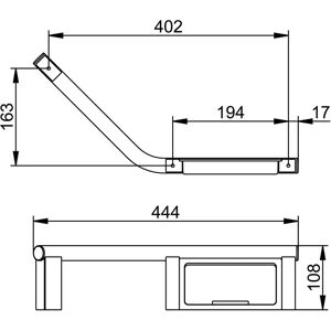 Suport de baie Keuco montat pe perete - 14909011037 - Susține 115kg Suport de baie Keuco montat pe perete - 14909011037 - Susține 115kg