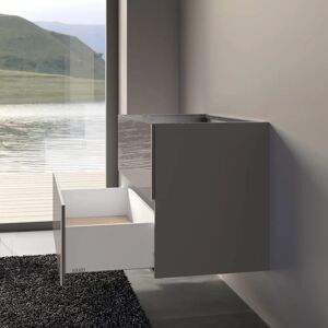 Keuco X-Line Waschtisch-Unterbau - 2 Auszüge - Dekor Trüffel Satin Keuco X-Line Waschtisch-Unterbau - 2 Auszüge - Dekor Trüffel Satin