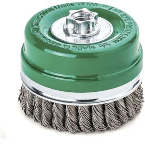 Cepillo de taza de alambre de acero inoxidable Lessmann con abrazadera - Preparación de superficies Cepillo de taza de alambre de acero inoxidable Lessmann con abrazadera - Preparación de superficies