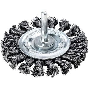 Lessmann Knotted Wheel Brush - Steel Wire - 75mm - 12mm - 20,000rpm Lessmann Knotted Wheel Brush - Steel Wire - 75mm - 12mm - 20,000rpm