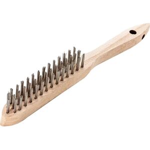 Brosse à main Lessmann en fil d'acier lisse 3 rangées - Publicité Brosse à main Lessmann en fil d'acier lisse 3 rangées - Publicité