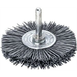 Lessmann Modèle 417842 Brosse ronde en carbure de silicium - Gambo 6mm, Grain 120 - Publicité Lessmann Modèle 417842 Brosse ronde en carbure de silicium - Gambo 6mm, Grain 120 - Publicité