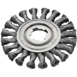 Lessmann 472.21x X-Lock Steel Knot Wheel Brush 115mm Non Spark Lessmann 472.21x X-Lock Steel Knot Wheel Brush 115mm Non Spark