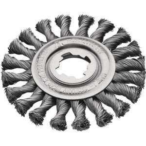 Lessmann 473.21X Steel Knot Wheel Brush - Wheel Brush Lessmann 473.21X Steel Knot Wheel Brush - Wheel Brush