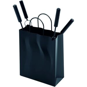 FIREFIX Kaminbesteck Set - 4 Teile, Stahl, schwarz, 28x46x10cm FIREFIX Kaminbesteck Set - 4 Teile, Stahl, schwarz, 28x46x10cm