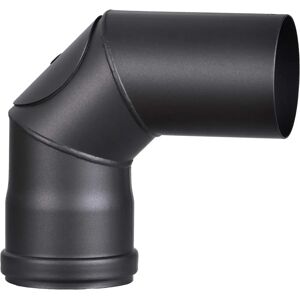 FIREFIX Stove Pipe - 100mm Diameter, Steel, with Door FIREFIX Stove Pipe - 100mm Diameter, Steel, with Door