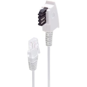 Shiverpeaks 15m White Telephone Cable - Telephone Type Shiverpeaks 15m White Telephone Cable - Telephone Type