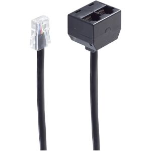 shiverpeaks BS71231-8 Telephone Cable Adapter - 0.1m, Black shiverpeaks BS71231-8 Telephone Cable Adapter - 0.1m, Black