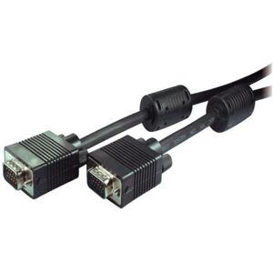Cable VGA S-CONN 105 SC - Negro - VGA, 15 pines, 5m Cable VGA S-CONN 105 SC - Negro - VGA, 15 pines, 5m