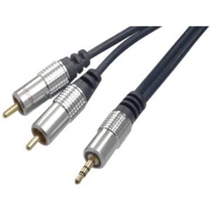 Shiverpeaks SP30832-10 Audio-Kabel - 10m, 3,5mm, 2x RCA, Blau Shiverpeaks SP30832-10 Audio-Kabel - 10m, 3,5mm, 2x RCA, Blau