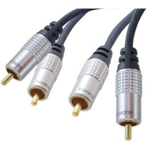 Shiverpeaks sp-PROFESSIONAL Audiokabel - 1,5 m, 2 x RCA, Chrom, Grau Shiverpeaks sp-PROFESSIONAL Audiokabel - 1,5 m, 2 x RCA, Chrom, Grau