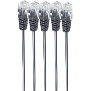 Shiverpeaks BS70084-2-SET5 - Telephone Cable 2m Black Shiverpeaks BS70084-2-SET5 - Telephone Cable 2m Black