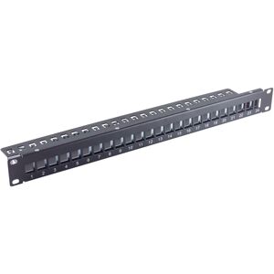 Helos 75066-1 Patch Panel - Rack montierbar - Schwarz - 1U - 24 Ports Helos 75066-1 Patch Panel - Rack montierbar - Schwarz - 1U - 24 Ports