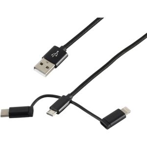 S/CONN 14-50068 Cavo USB - USB A Micro-USB B 1m - Nero - USB 2.0 S/CONN 14-50068 Cavo USB - USB A Micro-USB B 1m - Nero - USB 2.0