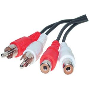 S-Conn 2 RCA Mâle/Femelle 5m Câble Audio S-Conn 2 RCA Mâle/Femelle 5m Câble Audio