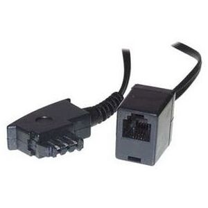 Adattatore S-Conn 0,2m TAE-F RJ11 - Nero Adattatore S-Conn 0,2m TAE-F RJ11 - Nero