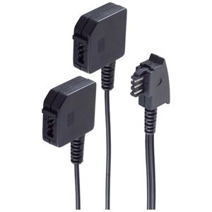 Shiverpeaks BS71000 Telefonkabeladapter - TAE F männlich zu weiblich - 0,2m Schwarz Shiverpeaks BS71000 Telefonkabeladapter - TAE F männlich zu weiblich - 0,2m Schwarz