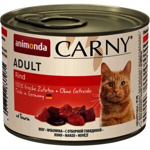 Animonda Carny Hovězí Vlhké Krmivo pro Kočky - 200g Animonda Carny Hovězí Vlhké Krmivo pro Kočky - 200g