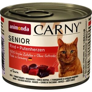 Animonda Carny Senior Naudanlihaa ja Kalkkunan Sydämiä Märkäruoka Kissoille - 200g Animonda Carny Senior Naudanlihaa ja Kalkkunan Sydämiä Märkäruoka Kissoille - 200g