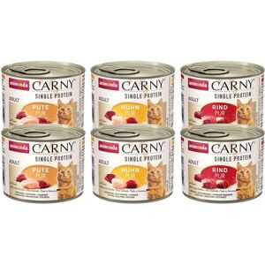 Nourriture humide Animonda Carny Mono Protéine - 6 x 200g Nourriture humide Animonda Carny Mono Protéine - 6 x 200g