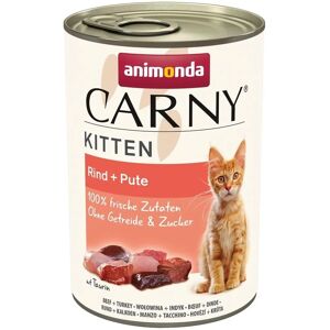 Animonda Carny Kitten Beef + Turkey Wet Cat Food - 400g Animonda Carny Kitten Beef + Turkey Wet Cat Food - 400g