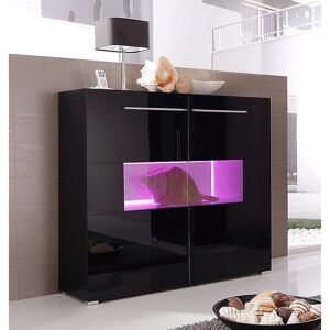 HÖLTKEMEYER Aqua Highboard - Modernes Schwarzes Stauraum-Möbel HÖLTKEMEYER Aqua Highboard - Modernes Schwarzes Stauraum-Möbel