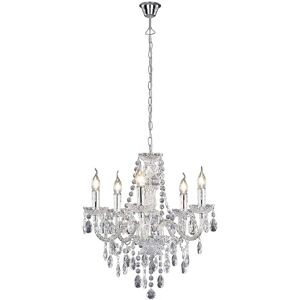 Trio Lighting Klassieke 5-Lamp Chandelier - Chroom Trio Lighting Klassieke 5-Lamp Chandelier - Chroom