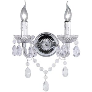 Trio Lighting Chrome 2-Ljus Stearinljusstake Vägglampa - Modern Taklampa Trio Lighting Chrome 2-Ljus Stearinljusstake Vägglampa - Modern Taklampa