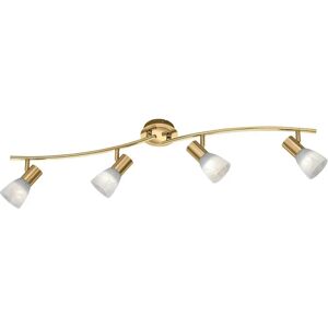 Trio Beleuchtung Levisto Messing Matt 4-flammiger Deckenstrahler - Deckenleuchte Trio Beleuchtung Levisto Messing Matt 4-flammiger Deckenstrahler - Deckenleuchte