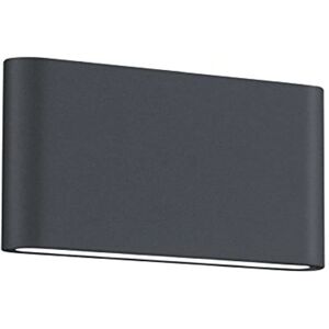 Applique Esterno Thames Ii Moderna 17cm 2 Luci Antracite IP54 Applique Esterno Thames Ii Moderna 17cm 2 Luci Antracite IP54