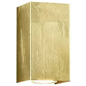 Trio Lighting Cleo Wandlamp - Modern 2-lights goud vierkant Trio Lighting Cleo Wandlamp - Modern 2-lights goud vierkant