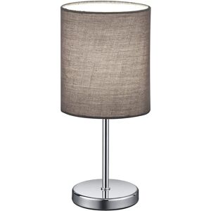 Trio Lighting Moderne bordlampe med gråt stofskærm Trio Lighting Moderne bordlampe med gråt stofskærm
