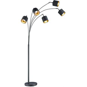 Trio Lighting - Lampada da terra moderna a 5 luci con interruttore a pedale Trio Lighting - Lampada da terra moderna a 5 luci con interruttore a pedale