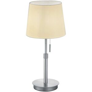 Trio Lighting - Lyon modern bordslampa med rund konisk skärm, nickel matt Trio Lighting - Lyon modern bordslampa med rund konisk skärm, nickel matt