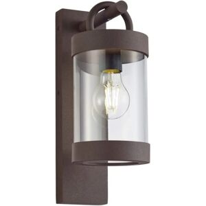 Trio Lighting Sambesi Modern Outdoor Wall Lantern - Rusty IP44 Dusk Sensor Trio Lighting Sambesi Modern Outdoor Wall Lantern - Rusty IP44 Dusk Sensor