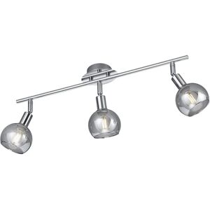 Trio Lighting Brest Moderne 3-Licht-Deckenleuchte Krom Trio Lighting Brest Moderne 3-Licht-Deckenleuchte Krom