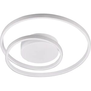 Trio Lighting Zibal Modern LED Semi Flush Light White Matt - 3000K Trio Lighting Zibal Modern LED Semi Flush Light White Matt - 3000K