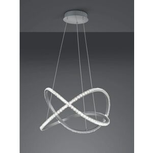 Trio Lighting Rubin RGBW LED Pendant Ceiling Light - Brushed aluminium Trio Lighting Rubin RGBW LED Pendant Ceiling Light - Brushed aluminium