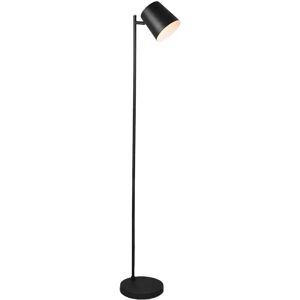 Lampa de podea neagră mată Trio cu USB - Modernă și reglabilă Lampa de podea neagră mată Trio cu USB - Modernă și reglabilă