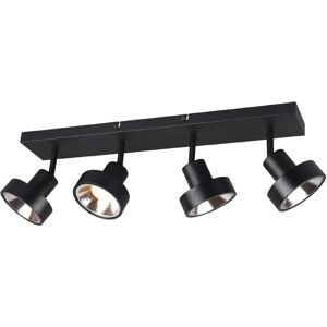Trio Moderno de 4 Luces Techo - Foco de Techo Negro Trio Moderno de 4 Luces Techo - Foco de Techo Negro